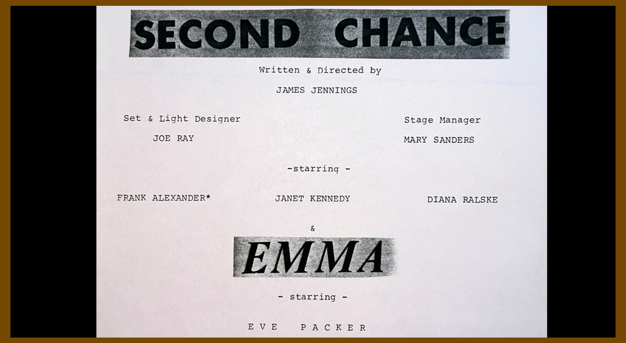 2 Short Plays Second Chance & Emma