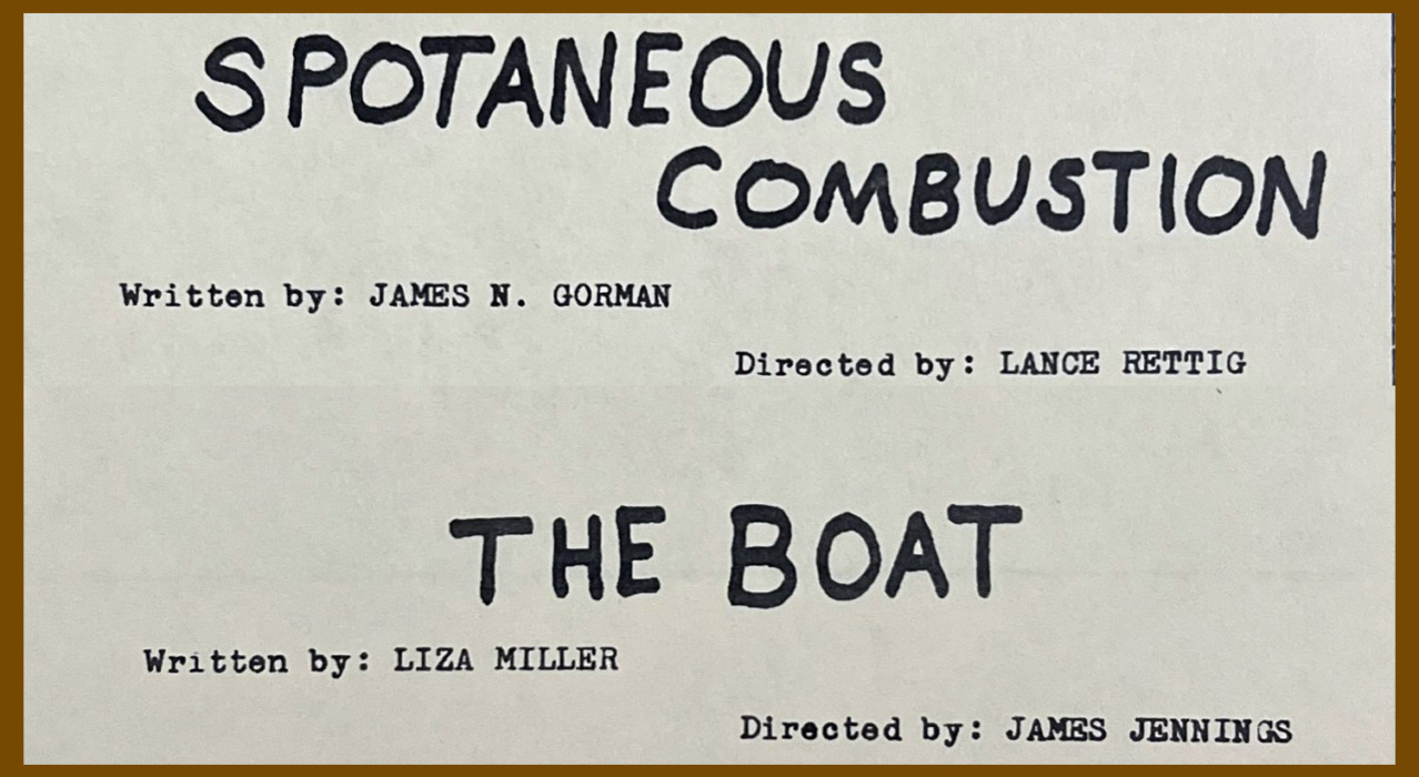 Spontaneous Combustion & The Boat